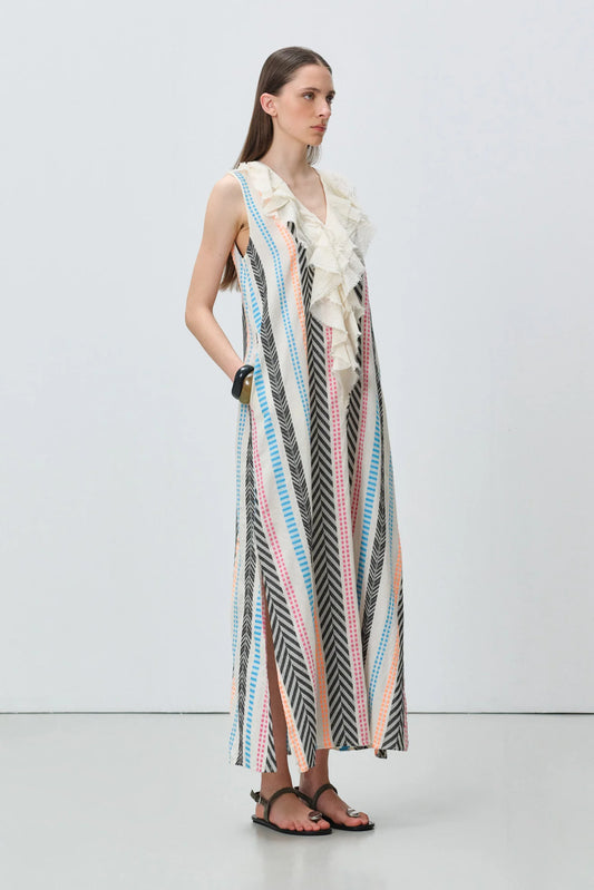 Devotion Twins - Jacquard Ruffle Dress | Florenza