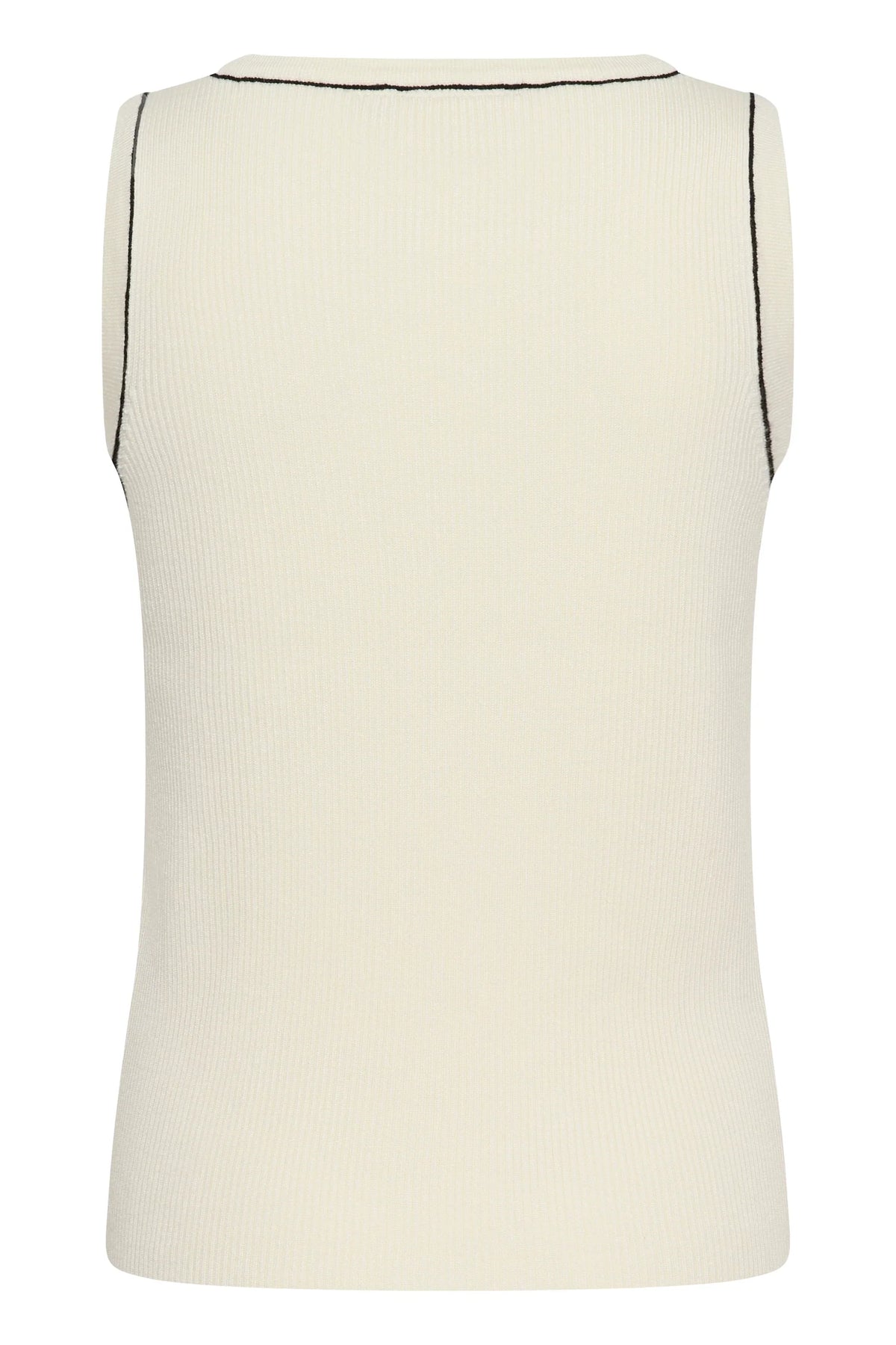 Cream - Villea Knit Top | Whisper White