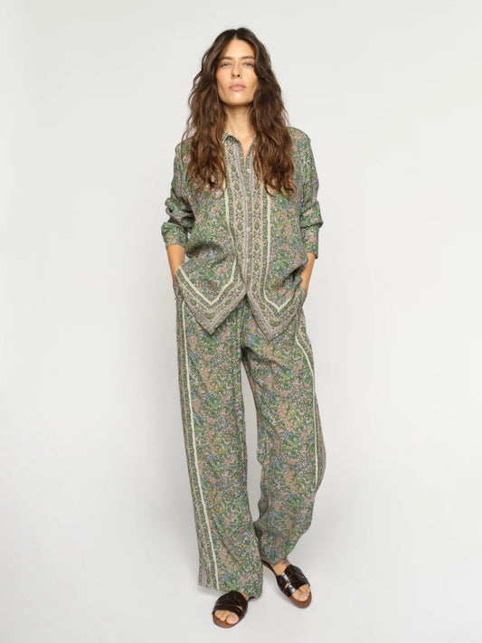 MOS MOSH - Bala Flowish Orchid Pant | Turf Green