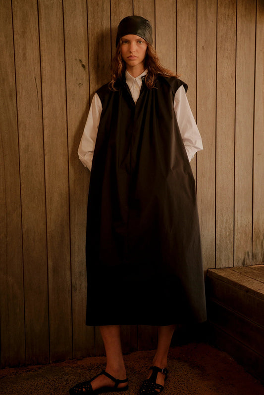 Foemina - Hunter Dress | Black Poplin Foemina