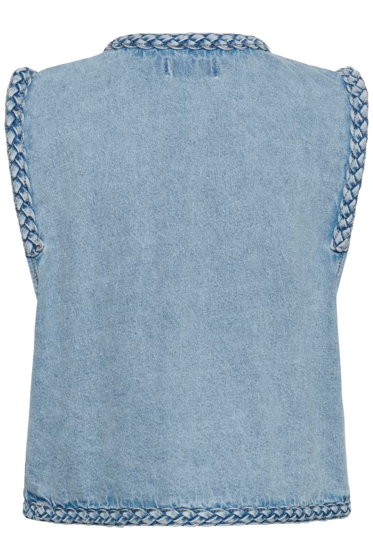 Cream - Rina Denim Vest | Duncan Medium Blue Denim