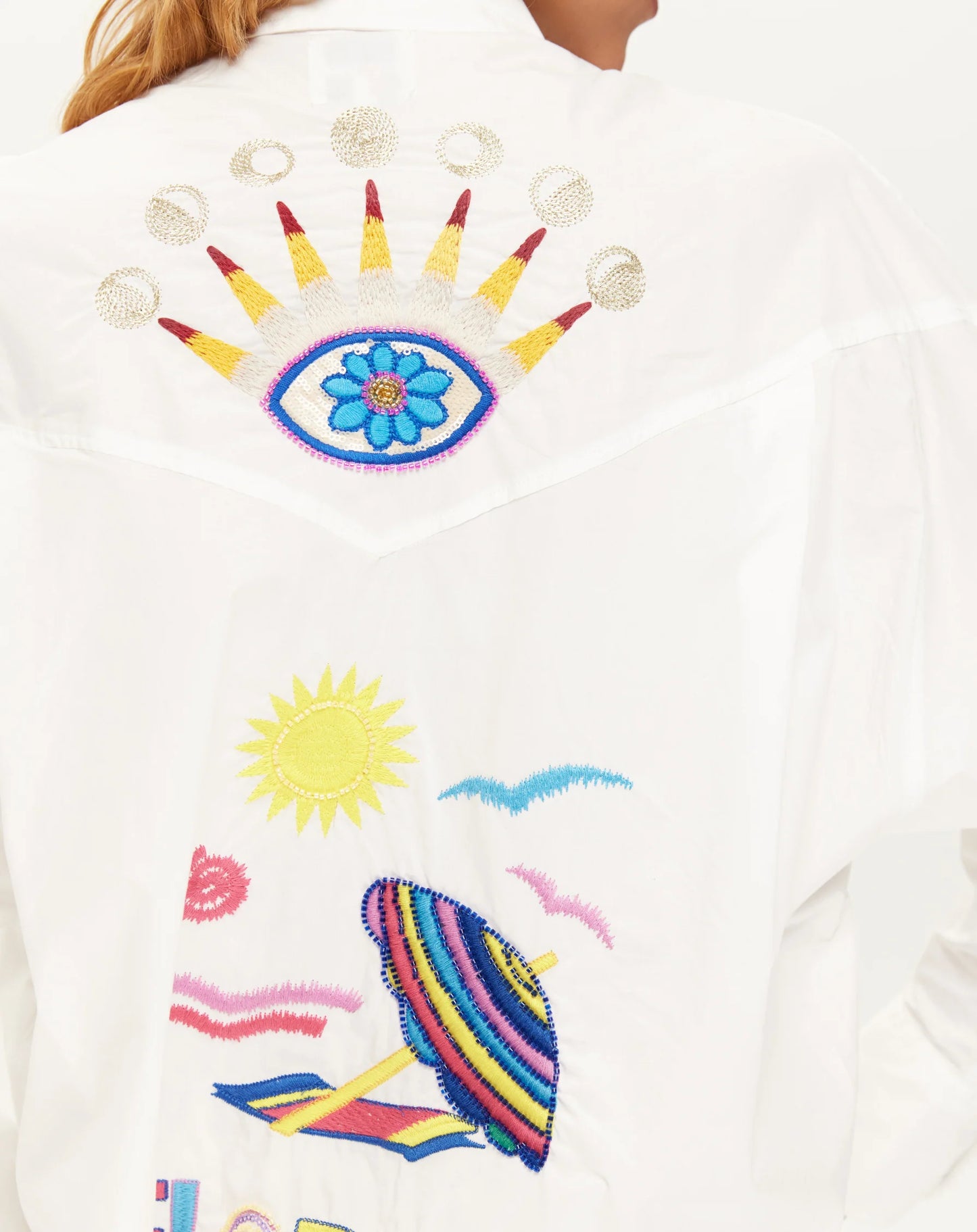 Me369 - Adelyn White Oversized Shirt
