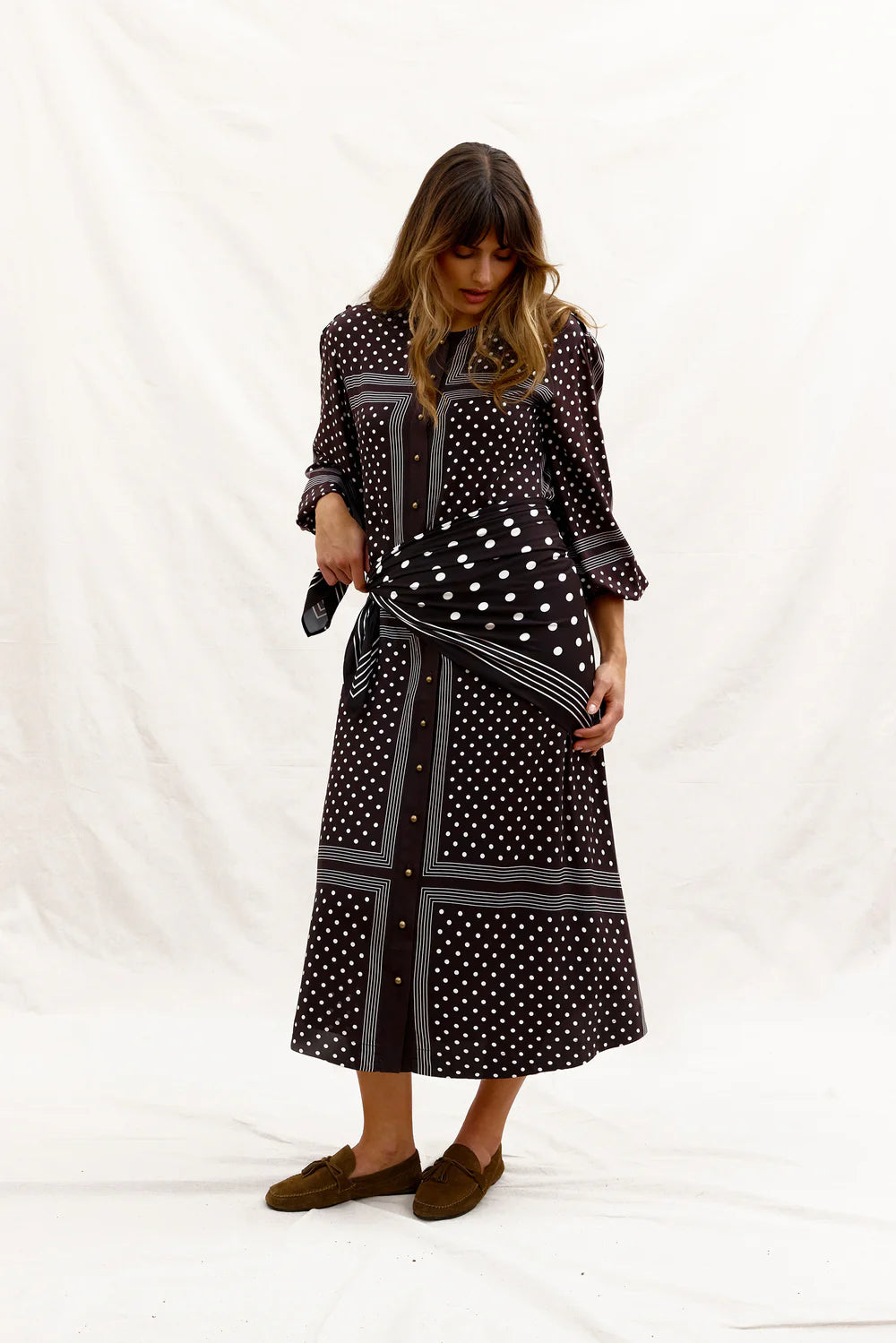 Binny - Hot Chocolate shirt dress
