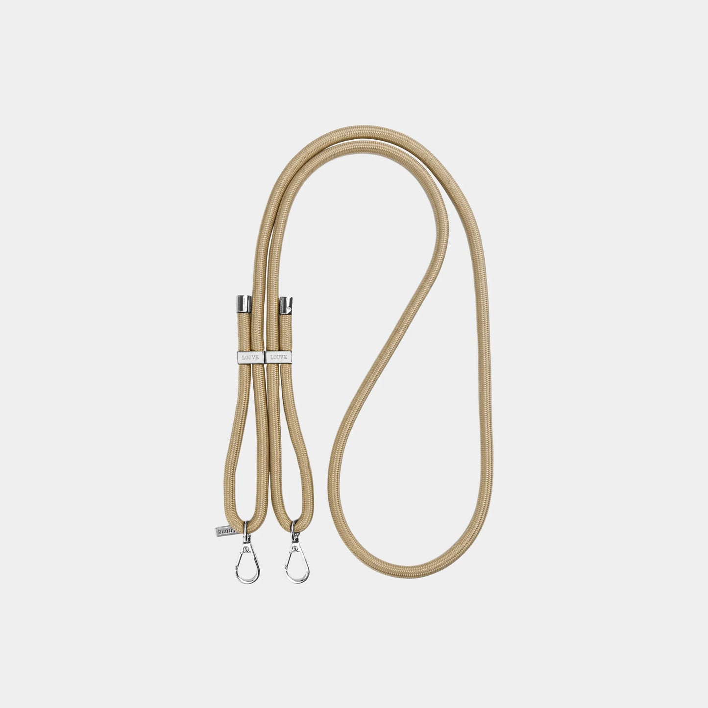 Louve Collection - Bisque Beige Crossbody Phone Strap | Gold Hardware