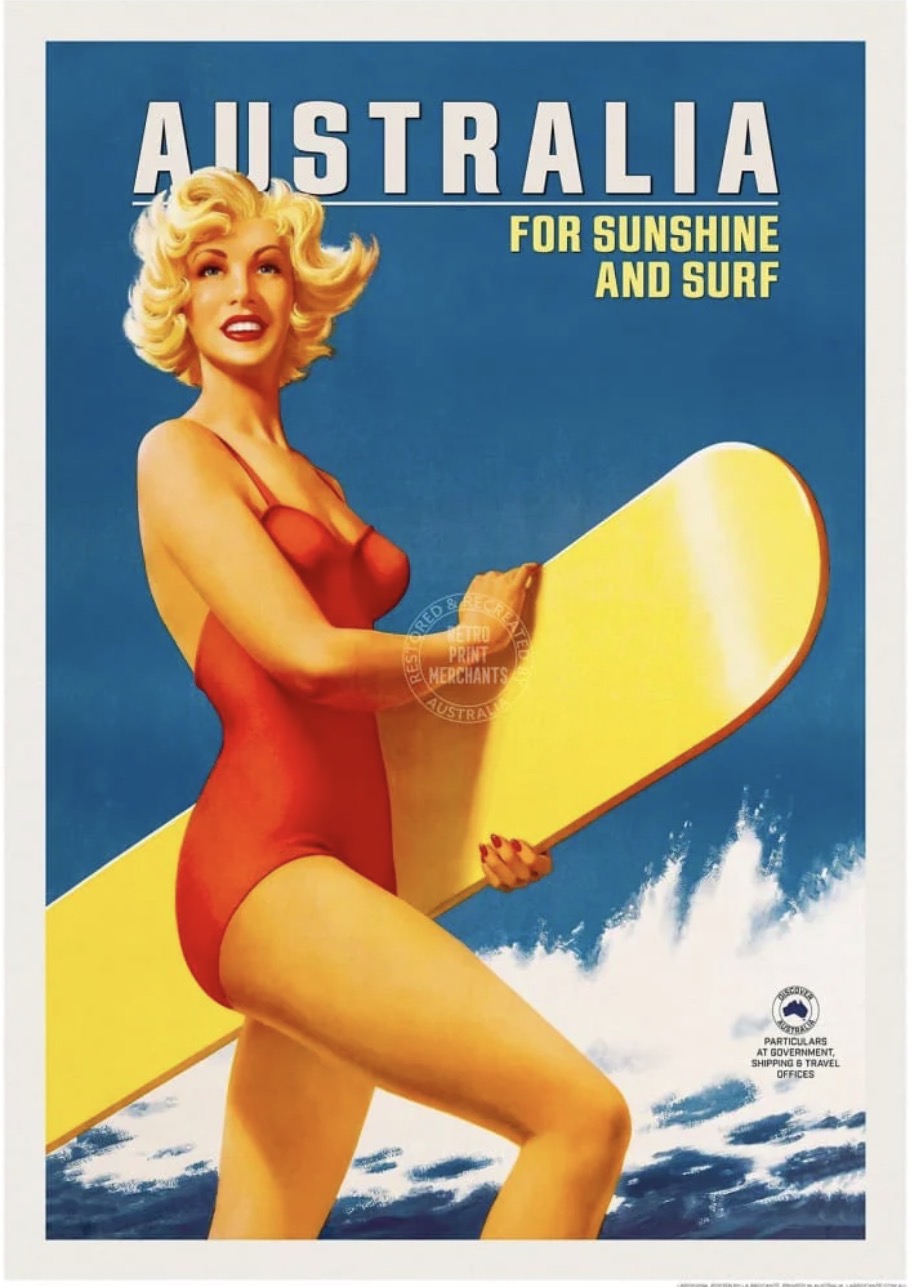 Retro Print Merchants - Sunshine and surf | Australia