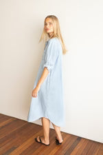 Hut - Denim Stripe Shirtdress