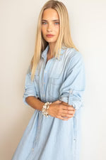 Hut - Denim Stripe Shirtdress