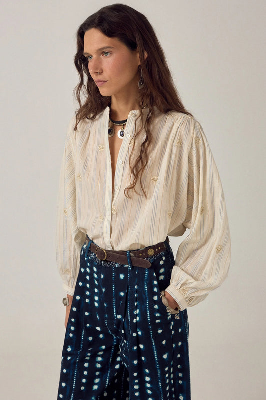 Maison Hotel - Caroline Blouse | Starry White