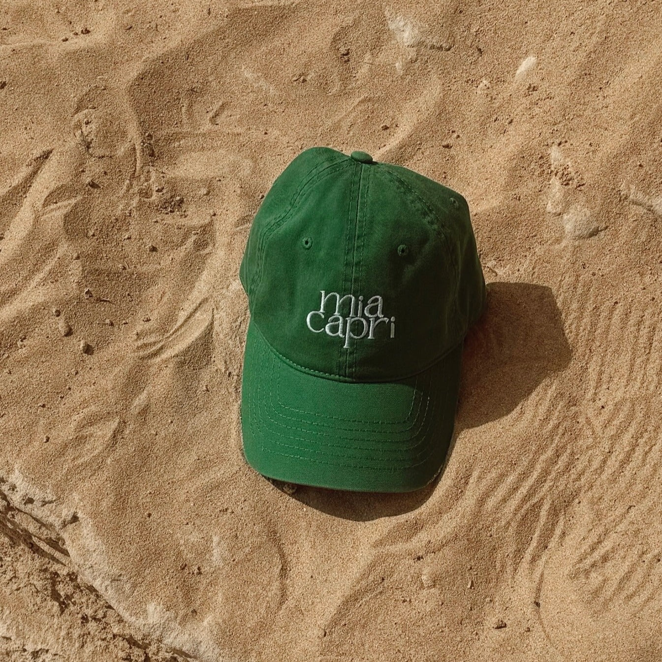 Mia Capri - Embroidered Cap | Green