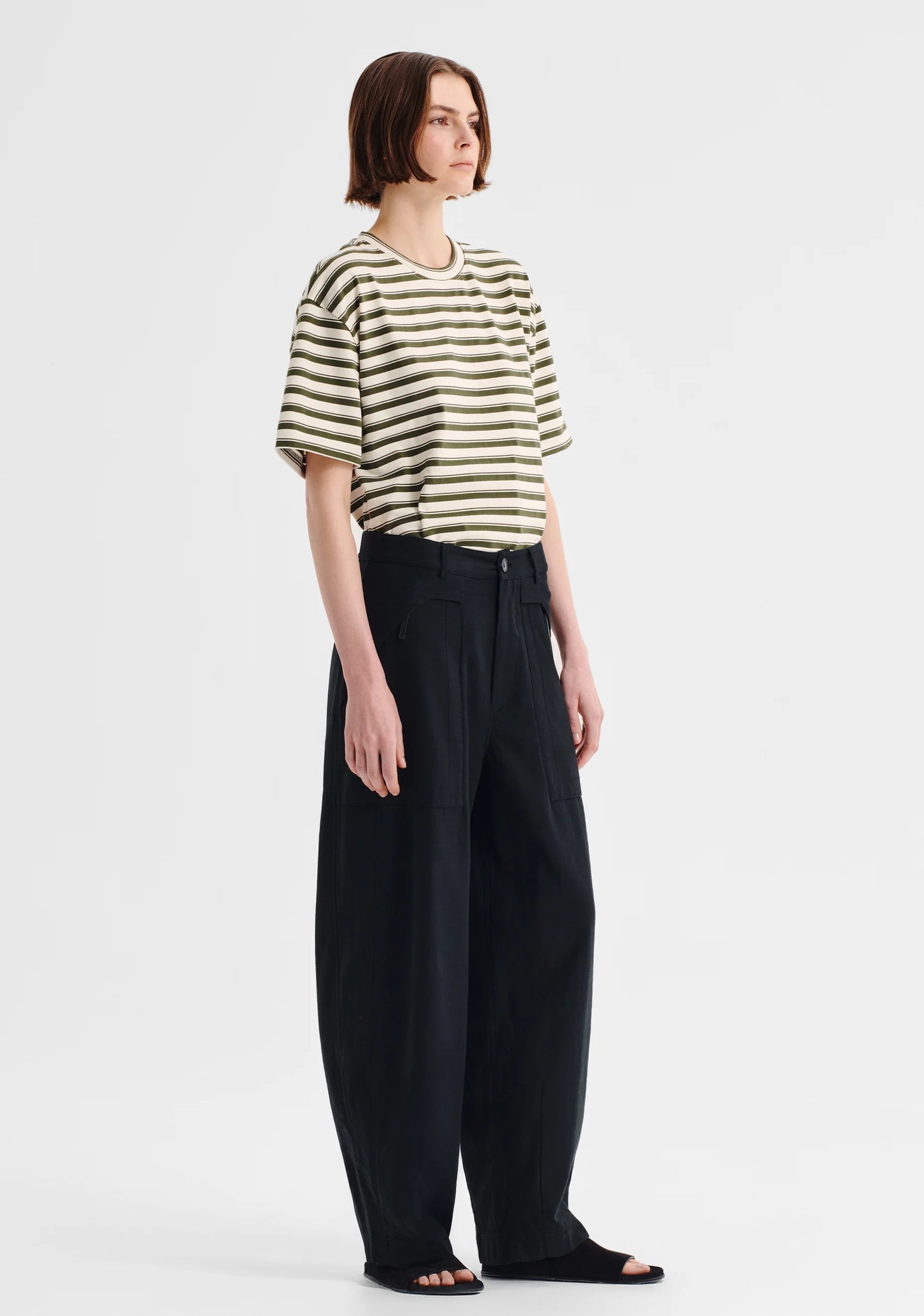 Morrison - Jericho Stripe Tee | Olive