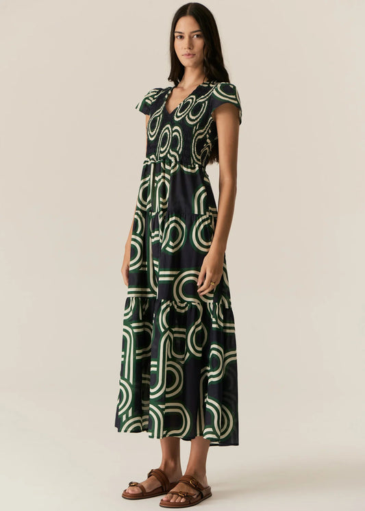 POL - Alter Shirred Dress | Ink POL