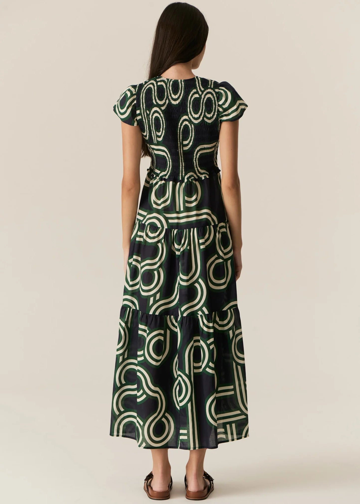 POL - Alter Shirred Dress | Ink POL