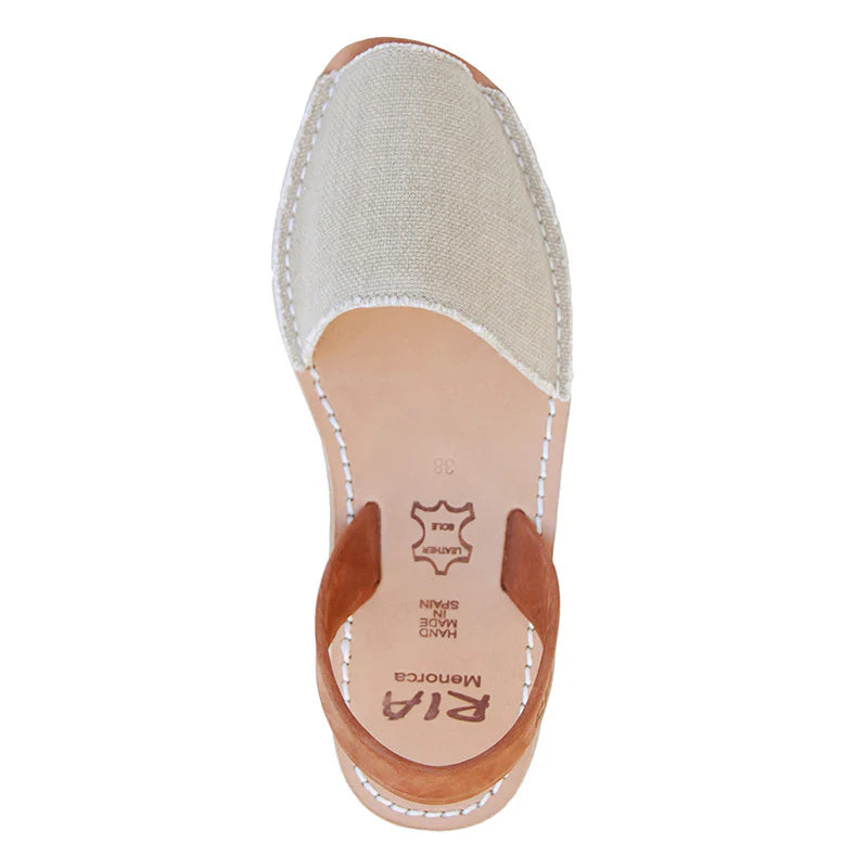 Ria Menorca Australia - Roba Avarcas Menorcan Sandals | Linen Canvas