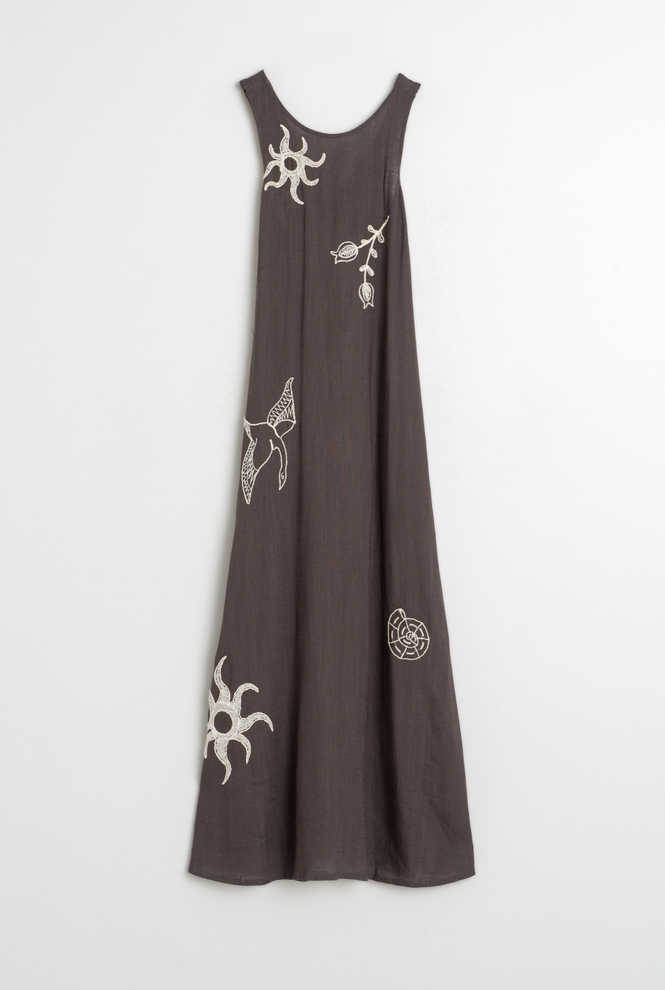 Indi & Cold - Natural Embroidered Dress
