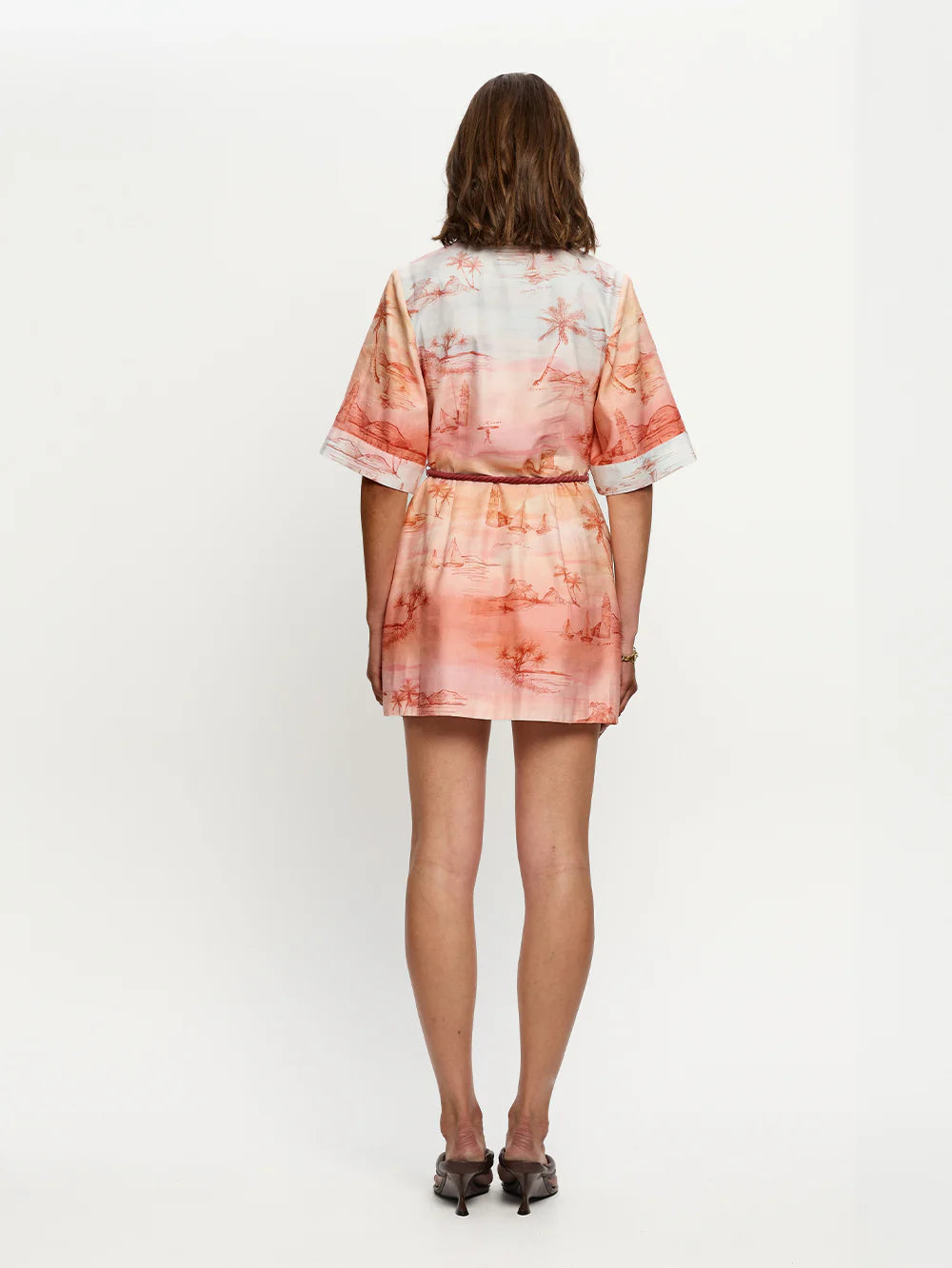 KIVARI - Sunset Mini Dress | Blue Orange