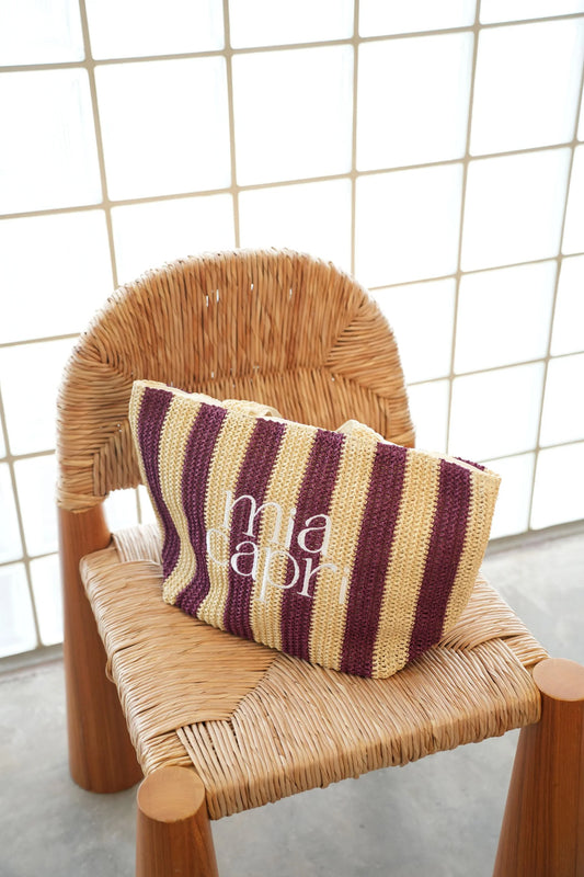Mia Capri - Vacay Tote | Plum