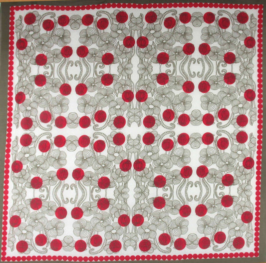Burma Red Cotton Square