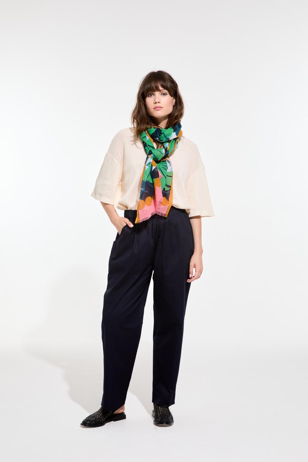 Mapoésie - Green Pavot Scarf