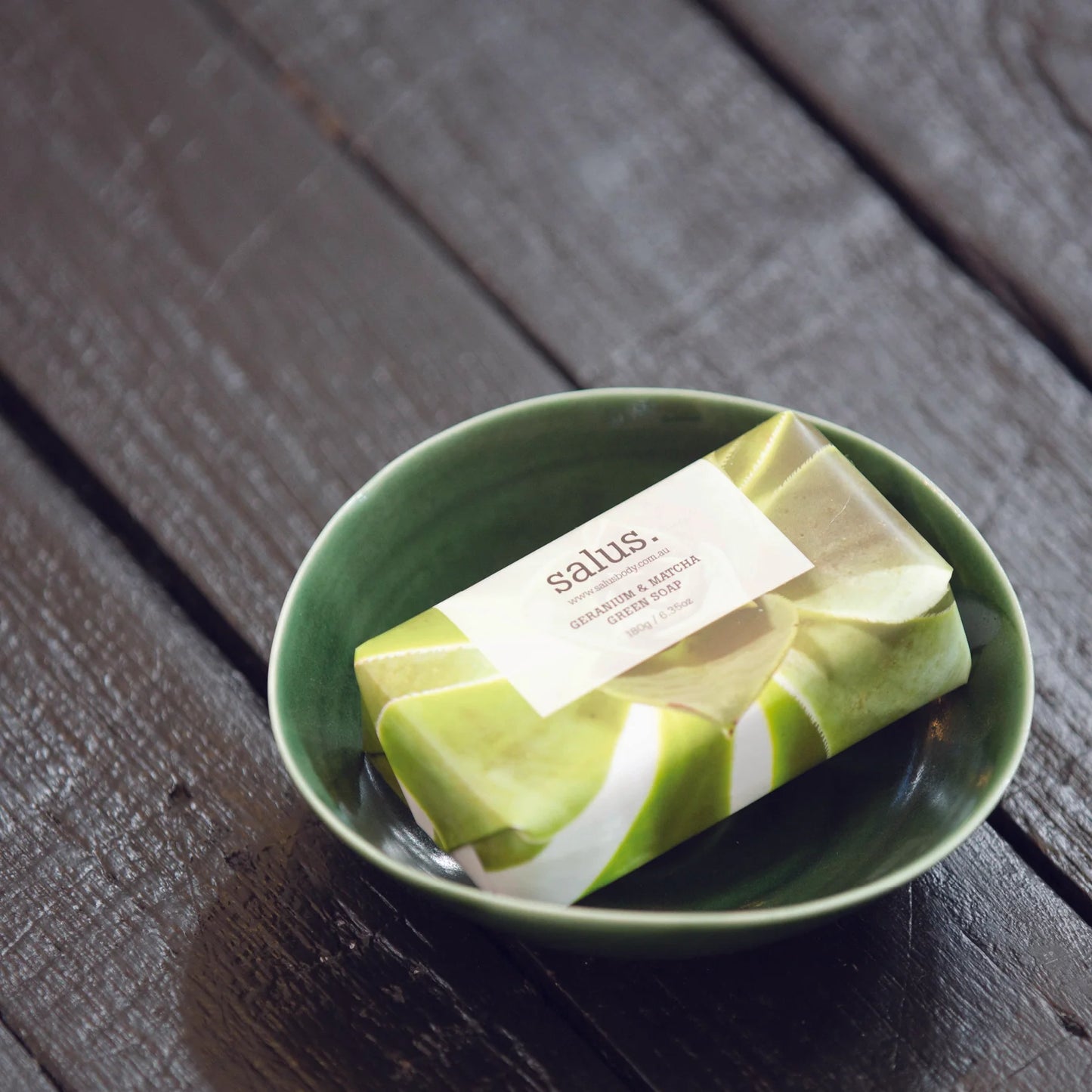 Salus - Soap | Geranium & Matcha Green