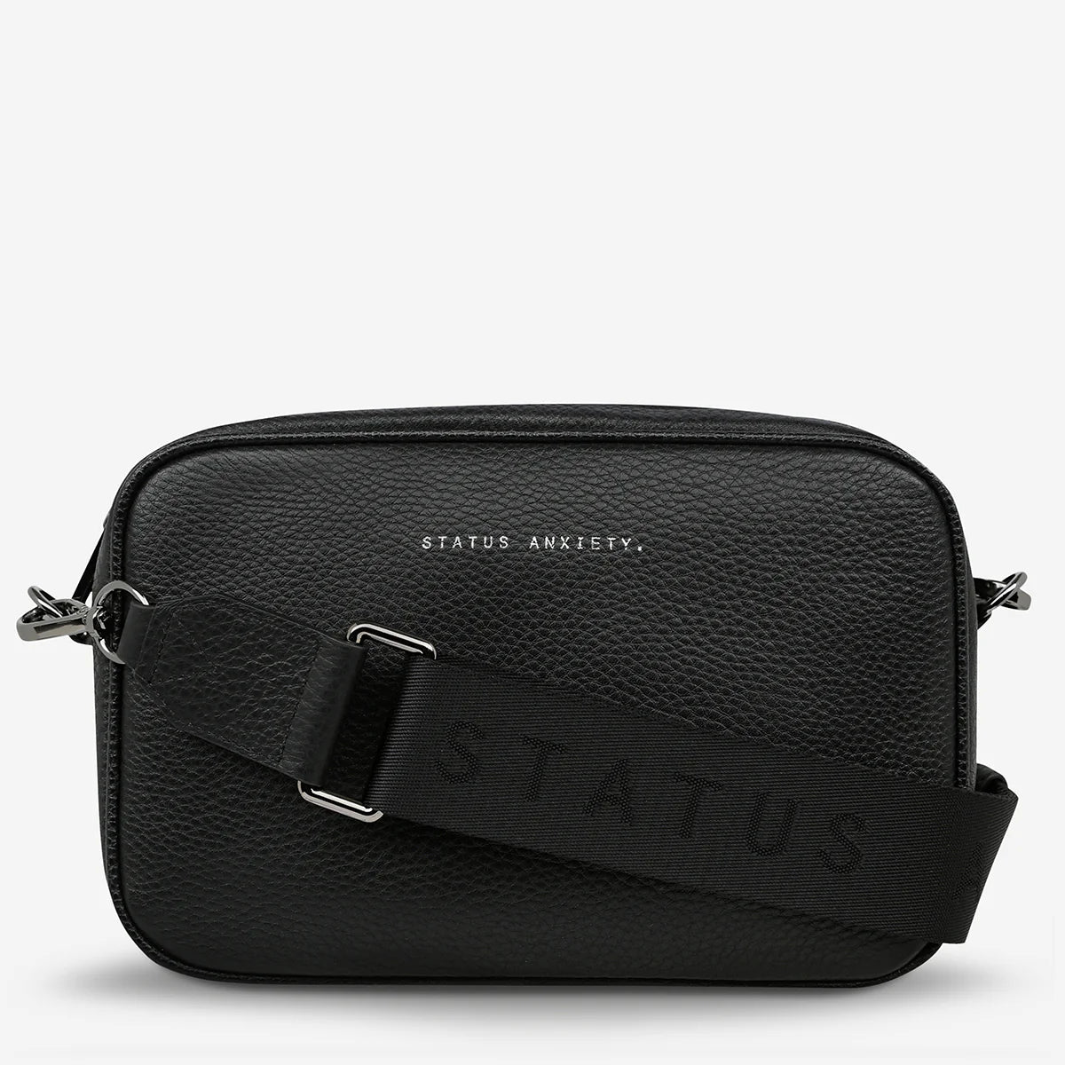 Status Anxiety -Plunder Bag With Dual Straps | Black