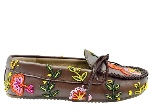 DE SIENA - Arianna Beaded Mocassins | Brown