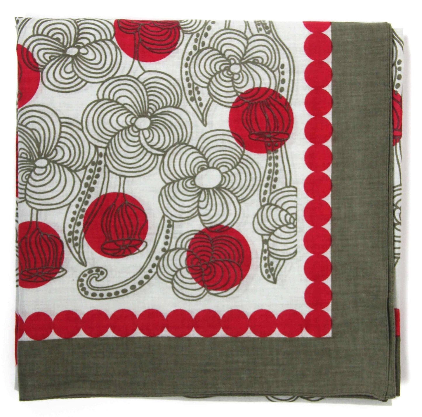 Burma Red Cotton Square