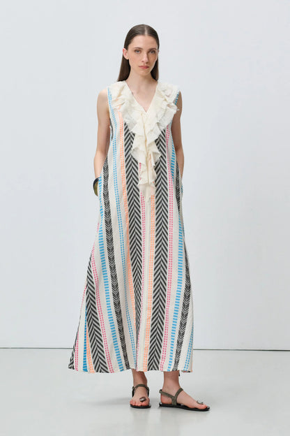 Devotion Twins - Jacquard Ruffle Dress | Florenza
