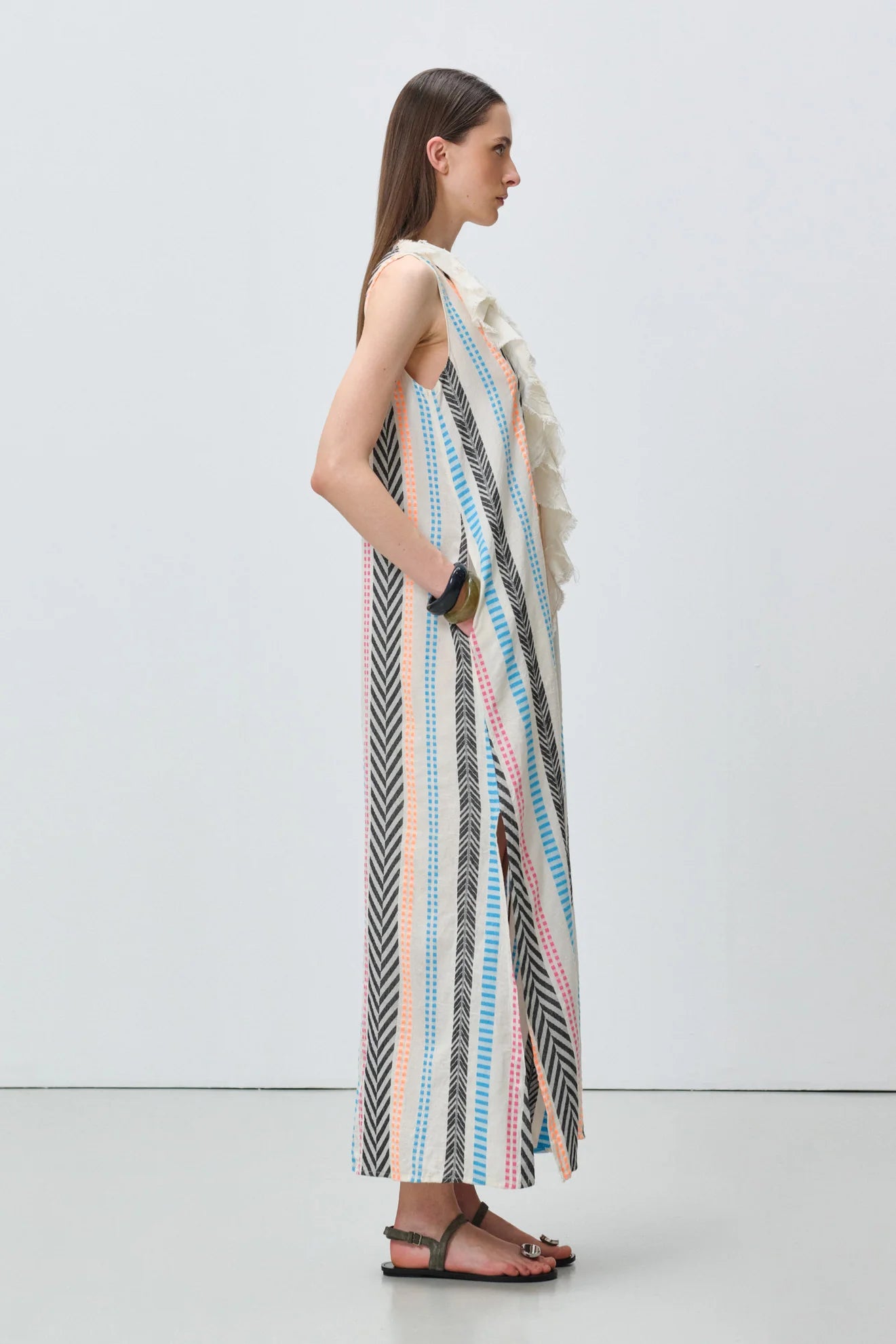 Devotion Twins - Jacquard Ruffle Dress | Florenza