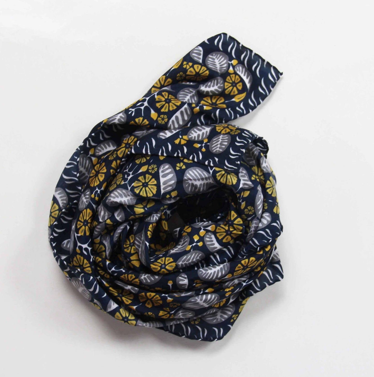 Bahia Marine Navy Silk Scarf