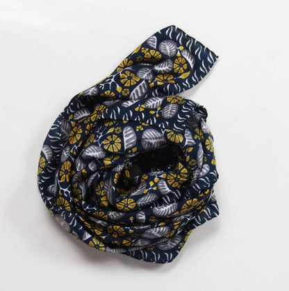 Bahia Marine Navy Silk Scarf