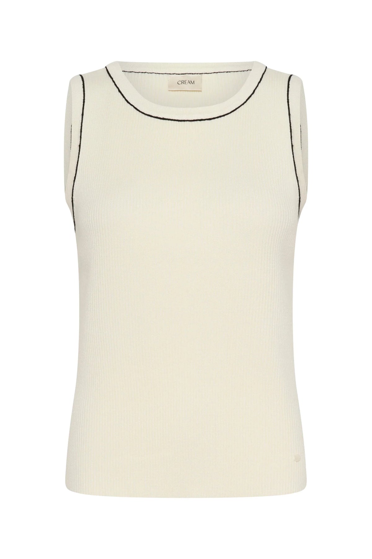 Cream - Villea Knit Top | Whisper White