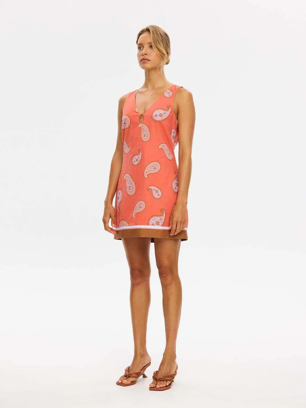 KIVARI - Ezra Mini Dress | Coral
