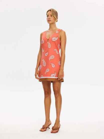 KIVARI - Ezra Mini Dress | Coral