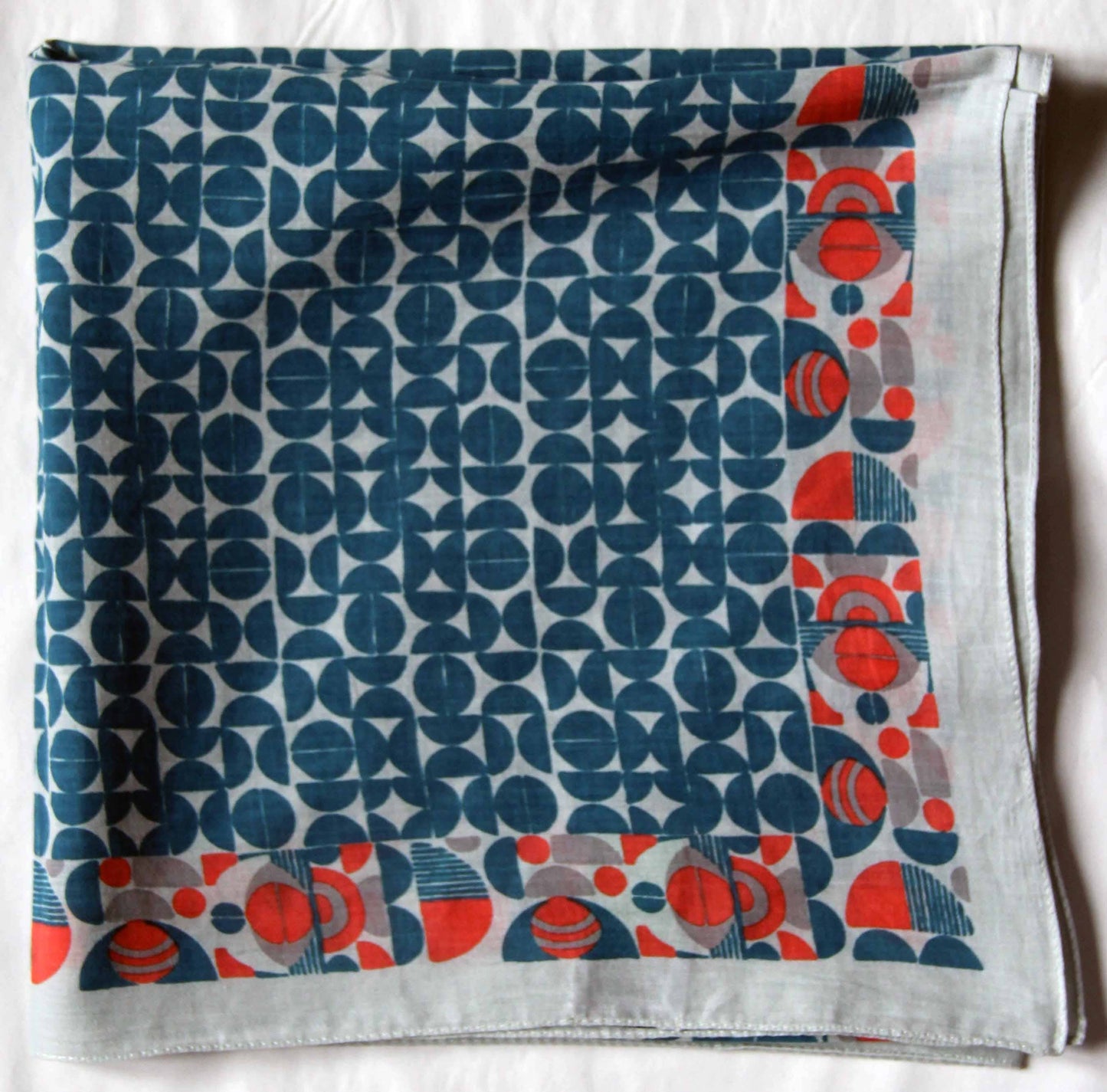 Coral Perspective Cotton Square