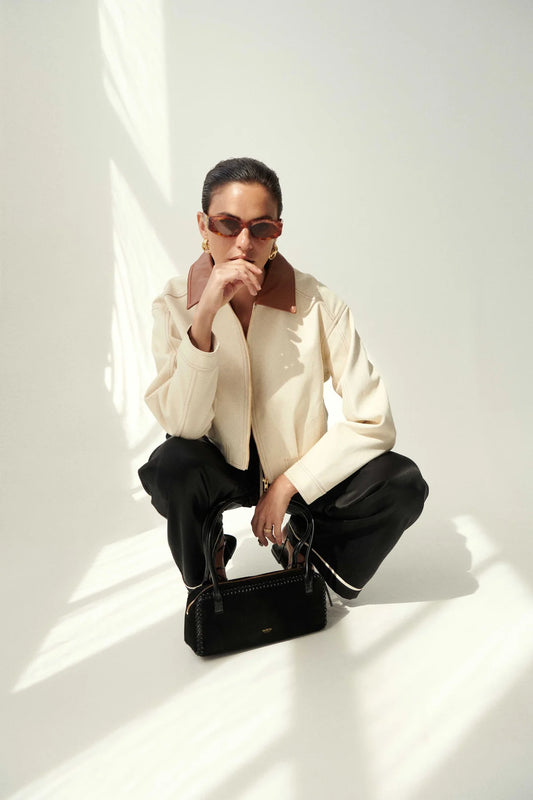 SANCIA - The Duckie Bomber Jacket | Sand