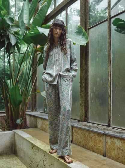 MOS MOSH - Bala Flowish Orchid Pant | Turf Green