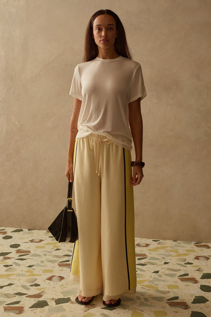 SANCIA - The Lilou Pants | Canary Stripe