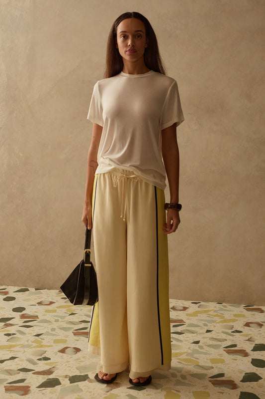 SANCIA - The Lilou Pants | Canary Stripe