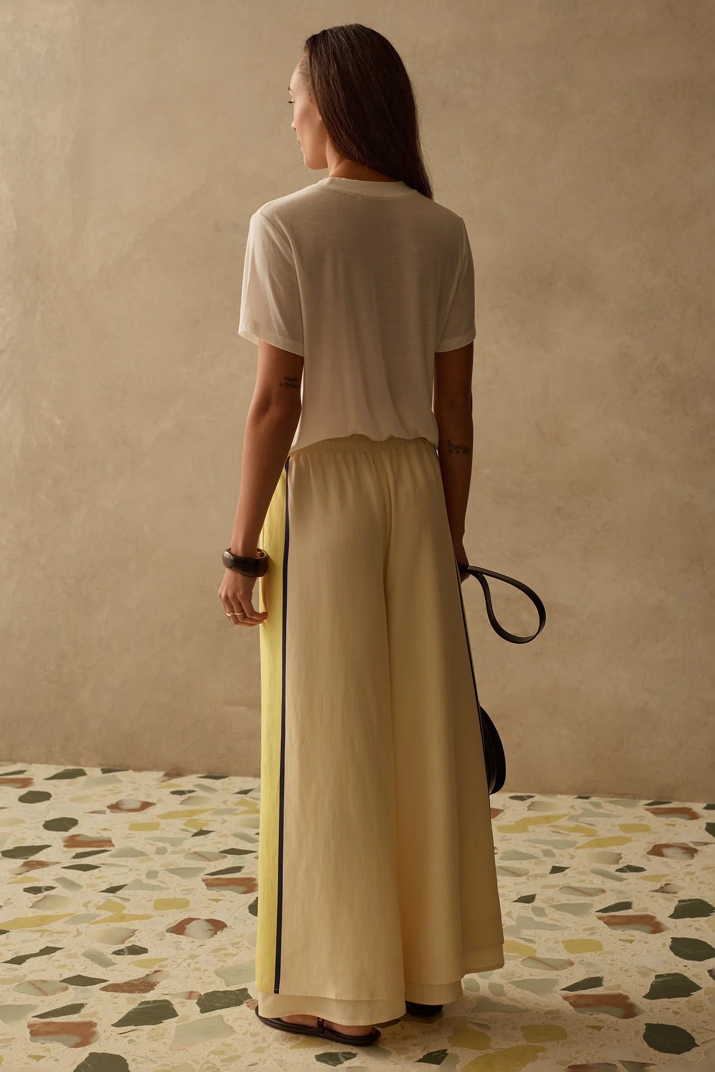 SANCIA - The Lilou Pants | Canary Stripe