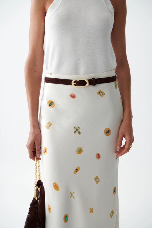 SANCIA - The Mira Belt | Espresso Suede