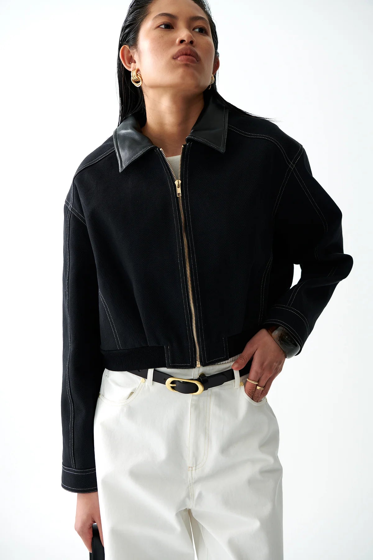 SANCIA - The Mira Belt | Black Vegetable