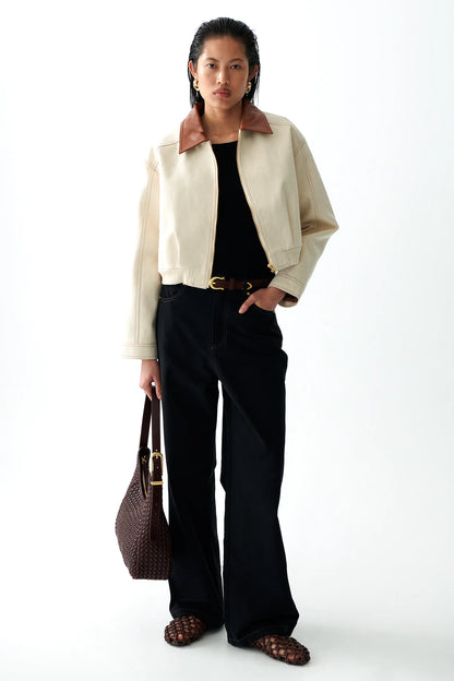 SANCIA - The Duckie Bomber Jacket | Sand