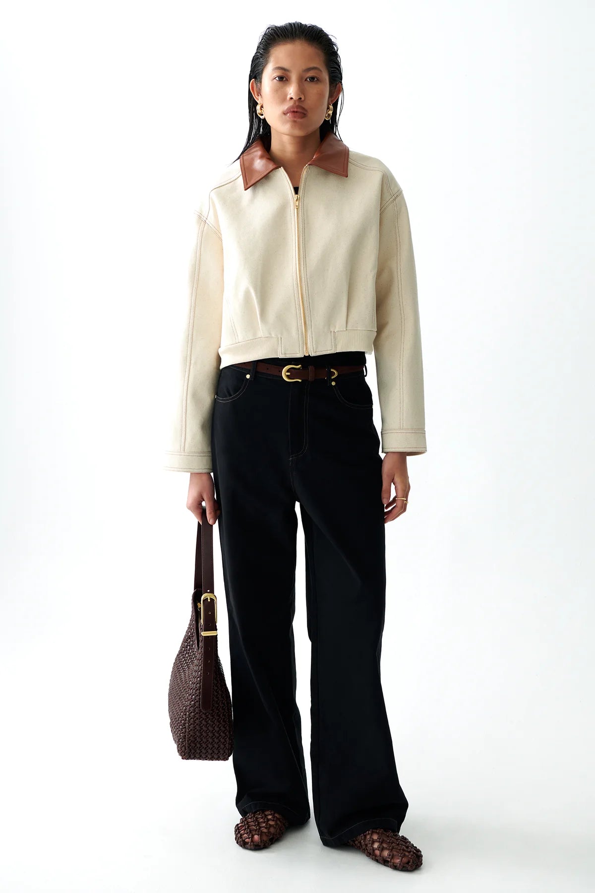 SANCIA - The Duckie Bomber Jacket | Sand
