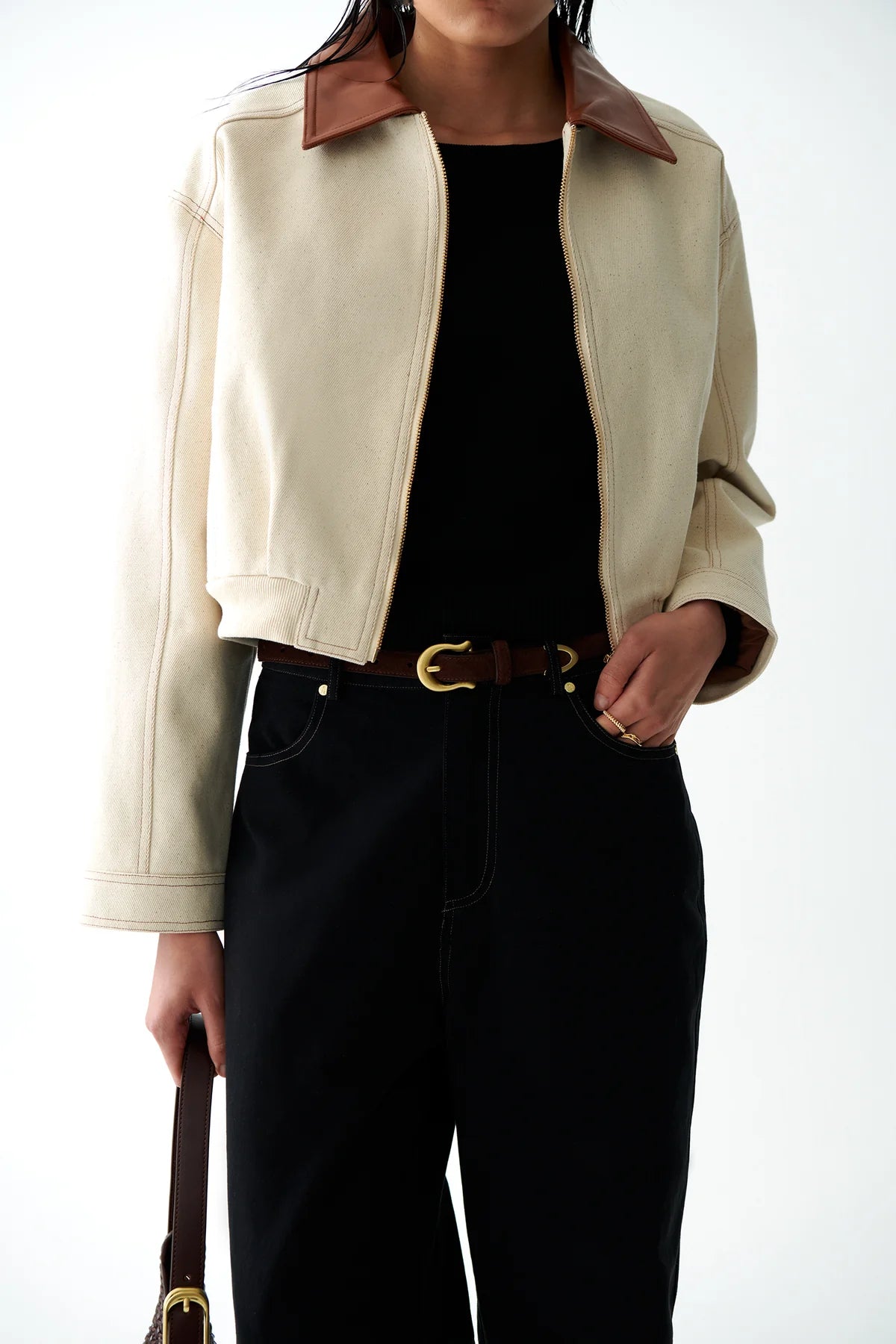 SANCIA - The Duckie Bomber Jacket | Sand