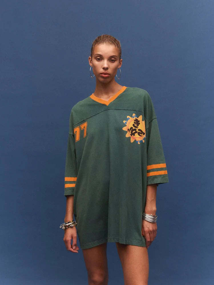 Kinga Csilla - 77 Sun Team Tee dress | Stonewashed green
