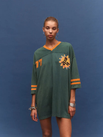 Kinga Csilla - 77 Sun Team Tee dress | Stonewashed green