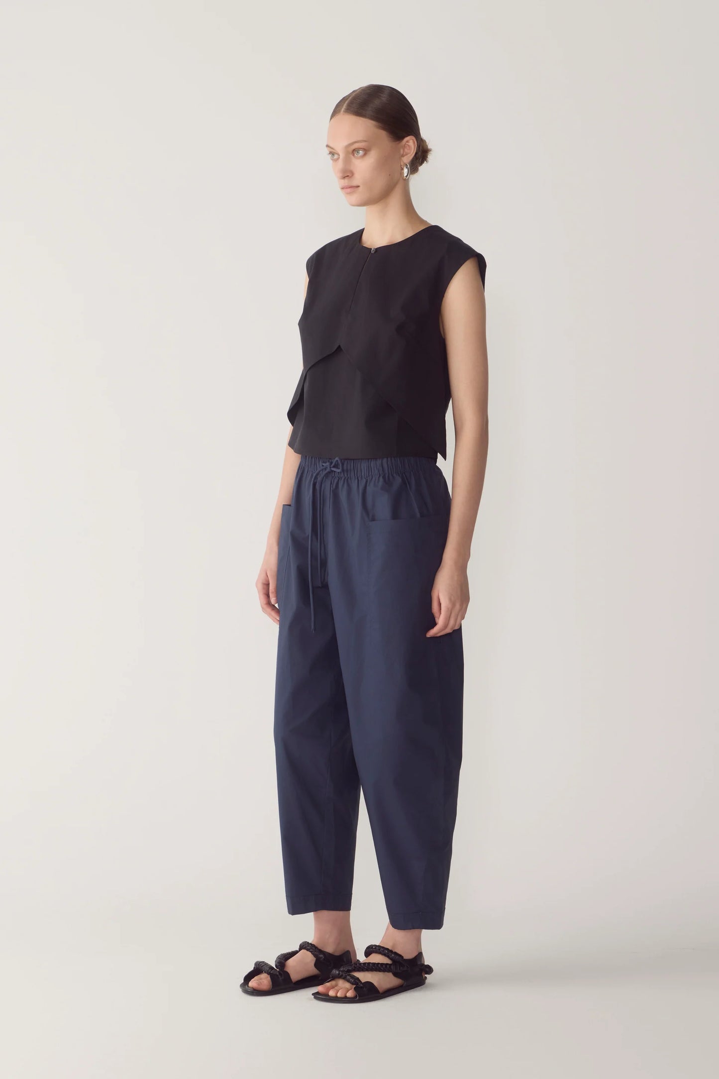 Foemina - Dakota Top | Black Poplin