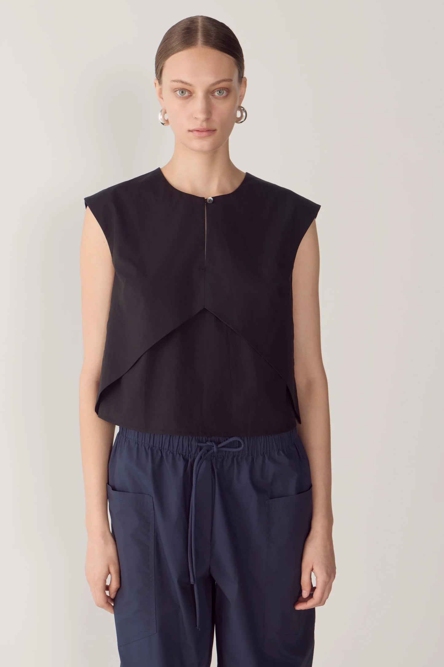 Foemina - Dakota Top | Black Poplin