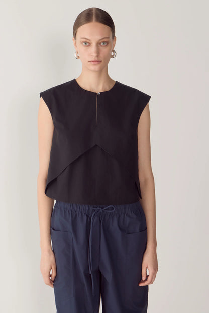 Foemina - Dakota Top | Black Poplin