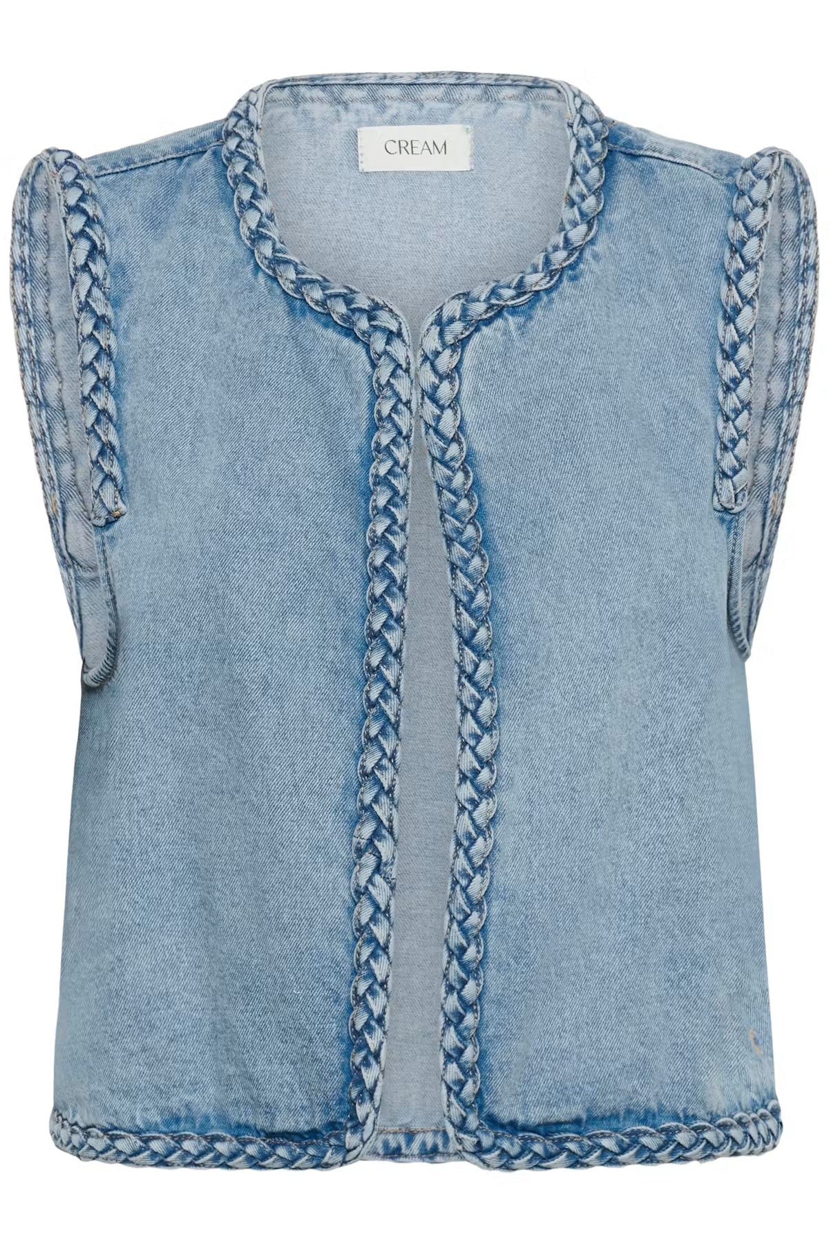 Cream - Rina Denim Vest | Duncan Medium Blue Denim